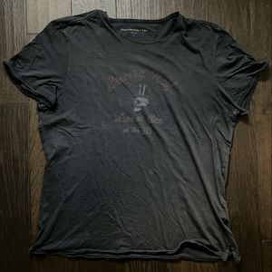 John Varvatos graphic t-shirt, faded, size L